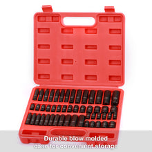 Load image into Gallery viewer, CASOMAN 1/4 Inch Drive Master Impact Socket Set, 50-Piece, SAE/Metric, 5/32 Inch - 9/16 Inch, 4mm - 15mm, Shallow/Deep,CR-V