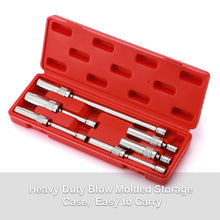 Load image into Gallery viewer, CASOMAN 6PCS 3/8-Inch Drive Magnetic Swivel Spark Plug Socket Set, Include 9/16-Inch, 5/8-Inch, 13/16-Inch, 14mm Socket, Length: 4-Inch, 6-Inch, 11-Inch, 12-Point, CR-V