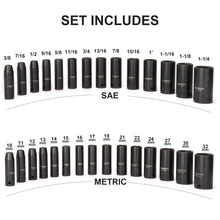 Load image into Gallery viewer, CASOMAN 1/2" Drive Master Impact Socket Set, 36 Piece Deep