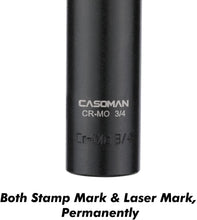 Load image into Gallery viewer, CASOMAN 1/2-Inch Drive Extra Deep Socket (3/4"), CR-MO, SAE, 6-Point, Extra Long