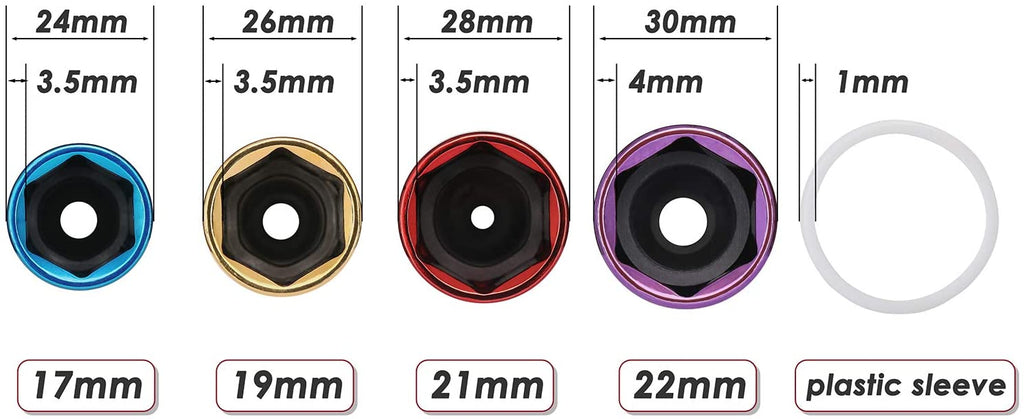 CASOMAN 1/2- Inch Drive Wheel Protector Impact Socket