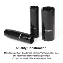 Load image into Gallery viewer, CASOMAN 1/2-Inch Drive Deep Impact Socket Set, Metric, Cr-V, 6-Point, 10 mm - 24 mm, 14-Sockets Set