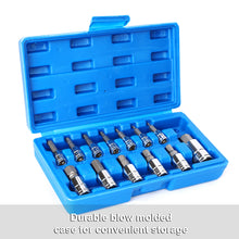 Load image into Gallery viewer, CASOMAN 13 Piece Hex Bit Socket Set, Metric, 2 mm-14 mm, S2 Steel Allen Bit Socket Kit
