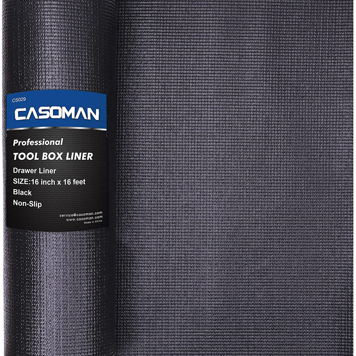 CASOMAN Professional Grade High Grip Tool Box Liner, Drawer Liner, and  Shelf Liner, Grey, 16 inch (wide) x 16 feet (long)