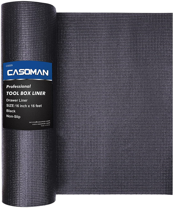CASOMAN Professional Tool Box Liner and Drawer Liner,16 inch (Wide) x 16 feet (Long)