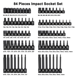 CASOMAN 84 Pieces 3/8