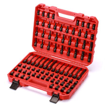 Load image into Gallery viewer, CASOMAN 84 Pieces 3/8" Dr. Master Hex Bit Impact Socket Set, CR-MO, SAE/Metric, Impact Grade, 3/8" Drive Allen Bit Socket Set