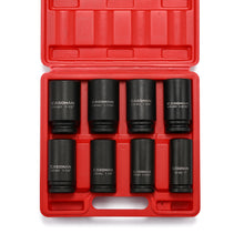 Load image into Gallery viewer, CASOMAN 3/4" Drive Deep Impact Socket Set, 8 Piece Set, SAE Sizes (1-Inch to 1-1/2-Inch), 6 Point, 3/4" Dr. Heavy Duty Impact Socket Set