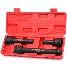 Load image into Gallery viewer, CASOMAN 3/4” Drive Impact Extension Bar, Cr-Mo Steel ,3-Piece Set , 4”, 6”, 10” ext. bar