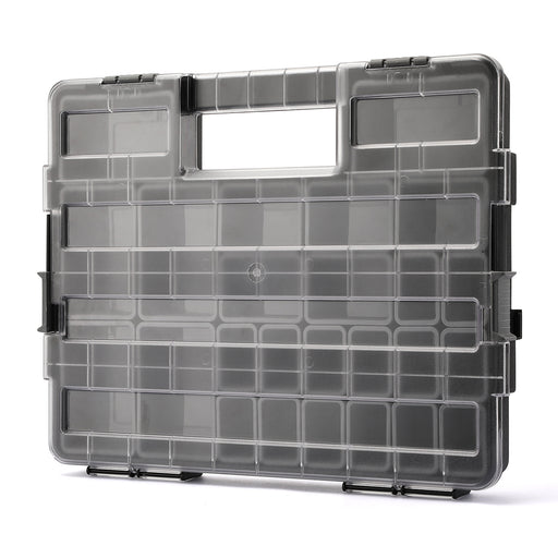 14-inch Tool Box with Tray and Organizers Includes 3 Small Parts