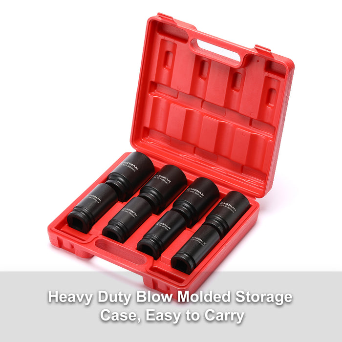 Vector Tools 8pc Metric Impact Socket Set – 3/4" Drive, 26mm To 38mm (No Case)