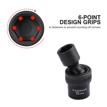 Load image into Gallery viewer, CASOMAN 10 PCS 3/8" Drive Standard Universal Impact Socket Set, 6 Point, CR-MO, Metric,10-19mm
