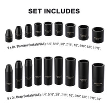 Load image into Gallery viewer, CASOMAN 87 Pcs 3/8" Drive Master Impact Socket Set