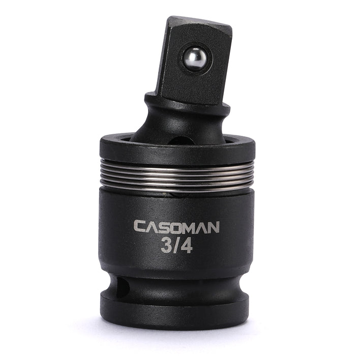 CASOMAN 3/4-Inch Drive Impact Universal Joint, CR-MO, U-Joint Sockets, Flexible, Radius Corner Design