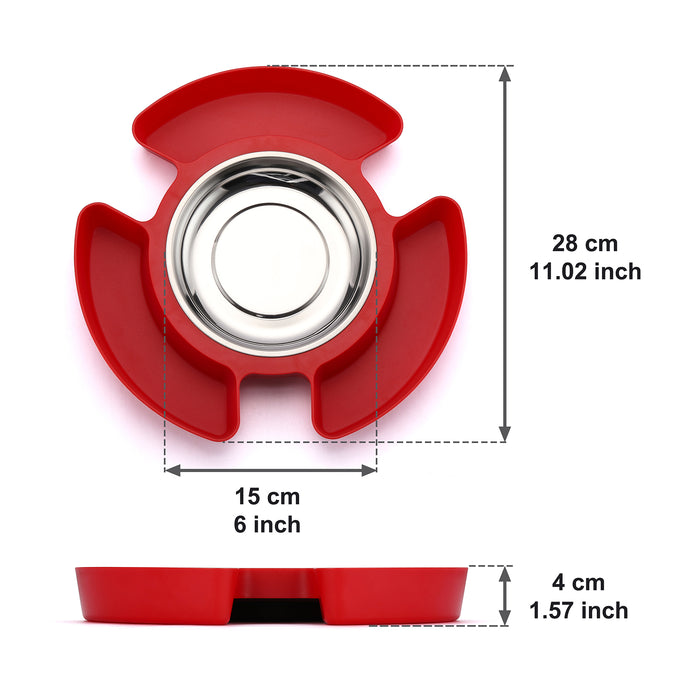 CASOMAN Magnetic Tray with Accessory Tool Plate, Magnetic Stainless Steel Parts Tray,For Socket Screw, Nuts, Bolts, Metal Parts, Strong and Durable