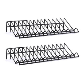 CASOMAN Plier Organizer Rack, 2 Pack, Pliers Cutters Organizer, Stores Spring Loaded, Black, 16-Slot Plier Rack, Keep Pliers Organized in Tool Drawer
