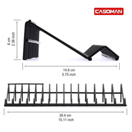 CASOMAN Plier Organizer Rack, 2 Pack, Pliers Cutters Organizer, Stores Spring Loaded, Black, 16-Slot Plier Rack, Keep Pliers Organized in Tool Drawer
