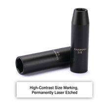 Load image into Gallery viewer, CASOMAN 11 Pieces 1/2-Inch Drive Deep Impact Socket Set, SAE, 6-Point, 3/8-Inch to 1-Inch