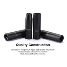 Load image into Gallery viewer, CASOMAN 11 Pieces 1/2-Inch Drive Deep Impact Socket Set, SAE, 6-Point, 3/8-Inch to 1-Inch