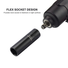 Load image into Gallery viewer, CASOMAN 11 Pieces 1/2-Inch Drive Deep Impact Socket Set, SAE, 6-Point, 3/8-Inch to 1-Inch