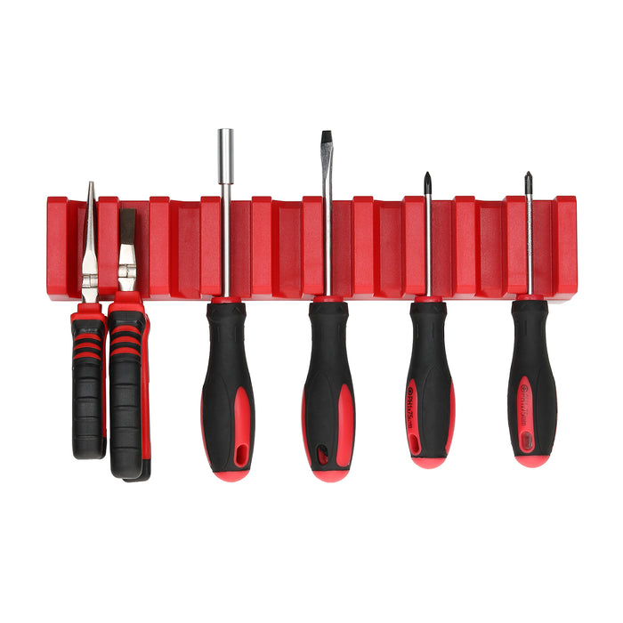 CASOMAN Magnetic Plier Holder,Holds up to 10 Pieces Pliers, Magnetic Tools Plier Organizer, Red, Strong and Durable