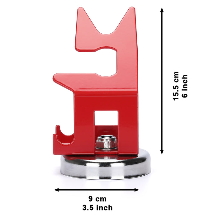 CASOMAN Weld Torch Holder, Magnetic Tig Torches Holder, Magnet for Tig Torches, Weld Torch Metal Stand with Strong Magnetic Base, Red