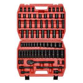 CASOMAN 1/2-inch 70 Pieces Impact Socket Master Set, SAE & Metric from 5/16