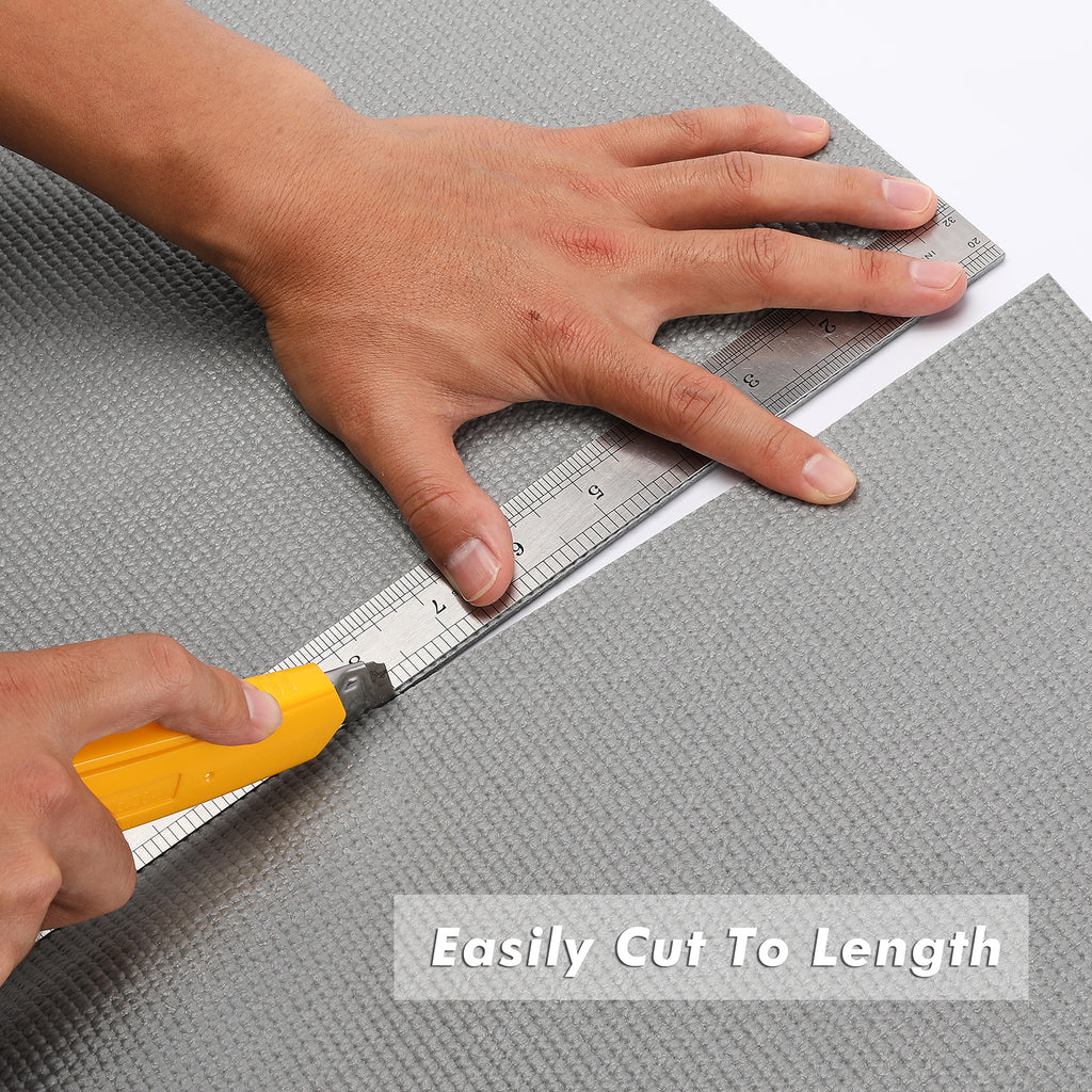 CASOMAN Professional Tool Box,Easy Cut Non-Slip Foam Rubber Toolbox Drawer Liner Mat - Adjustable Thick Cabinet Liners,18inch (W) X 24feet (L)