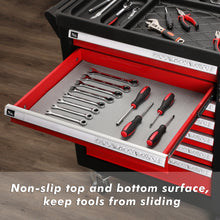 Load image into Gallery viewer, CASOMAN Professional Tool Box,Easy Cut Non-Slip Foam Rubber Toolbox Drawer Liner Mat - Adjustable Thick Cabinet Liners,18inch (W) X 24feet (L)