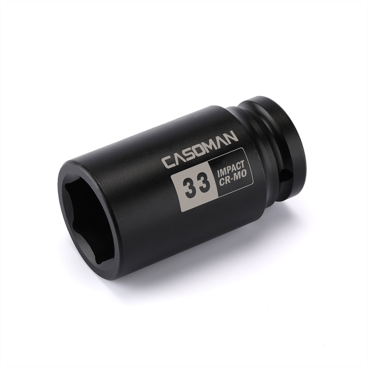CASOMAN Schlag-Stecknuss 3/4 Zoll Antrieb, 55 Mm, 6-kant, Aus Chrom-Molybdän-Stahl Mit Schwarzer Phosphat-Beschichtung