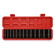 Load image into Gallery viewer, CASOMAN 1/2-Inch Drive Deep Impact Socket Set, 13 Pieces Set, 7/16"-1-1/4", CR-MO, SAE, Heavy Duty Storage Case