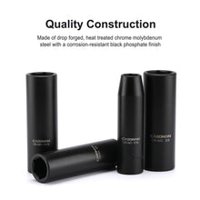 Load image into Gallery viewer, CASOMAN 1/2-Inch Drive Deep Impact Socket Set, 13 Pieces Set, 7/16"-1-1/4", CR-MO, SAE, Heavy Duty Storage Case