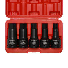 Load image into Gallery viewer, CASOMAN 3/4 Inch Drive Impact Hex Driver Set, 5-Pieces, SAE, 3/4", 7/8", 1", 1-1/8", 1-1/4", 3/4" Drive Master Impact Hex Bit Set, CR-MO, Impact Grade, One-Piece Construction
