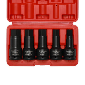 CASOMAN 3/4 Inch Drive Impact Hex Driver Set, 5-Pieces, SAE, 3/4