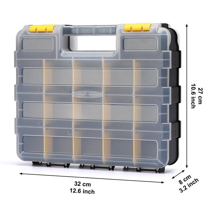 CASOMAN Double Side Tool Organizer with Impact Resistant Polymer